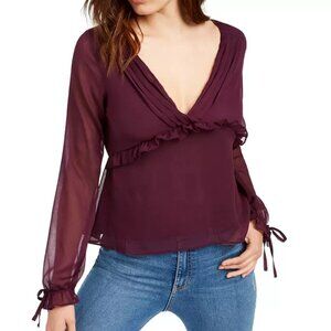 Q+A v-neck Long sleeve Blouse